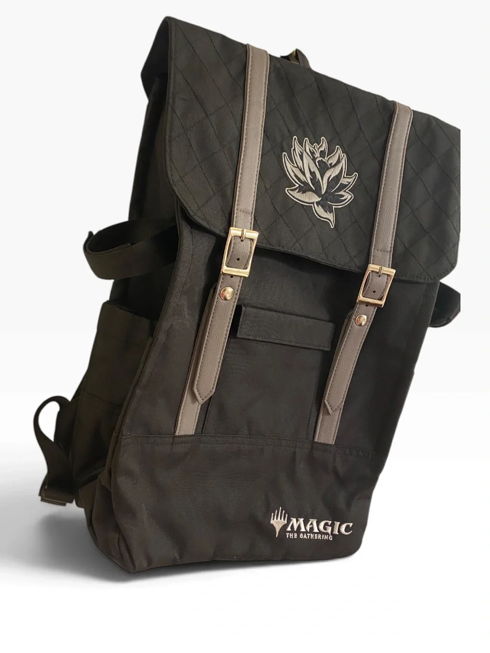 MAGIC THE GATHERING COLLECTORS BACKPACK BLACK AND GRAY LOTUS FLOWER BRAND NEW!
